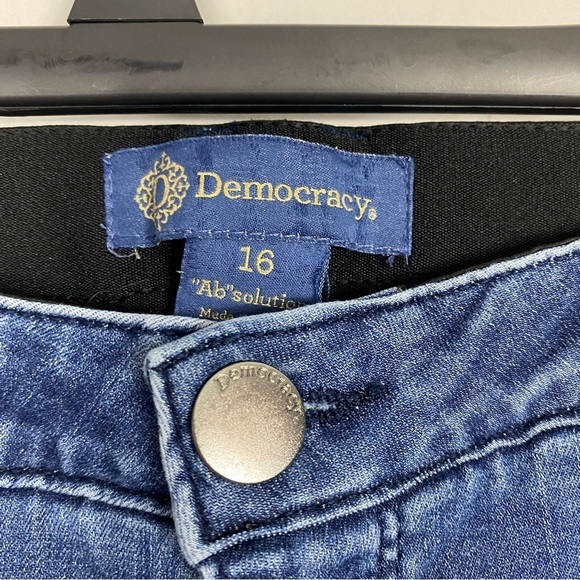 Democracy Women's Ab Solution Straight Leg Jean Sz 16 - Picture 9 of 11
